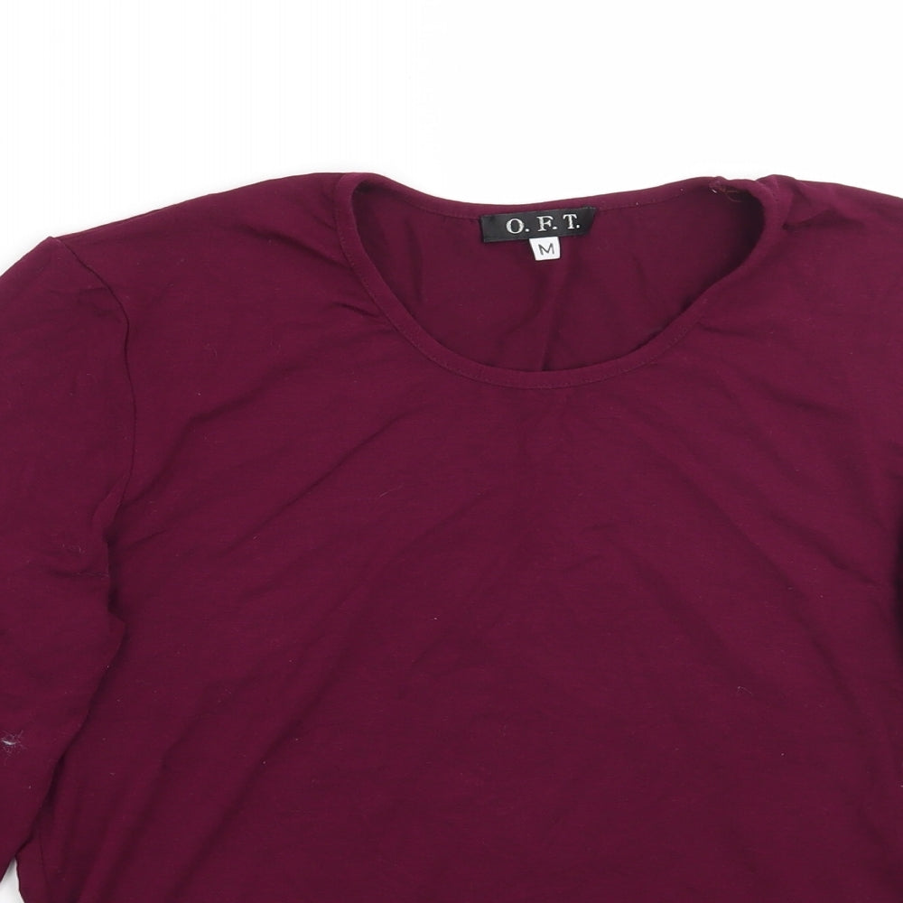 OFT Womens Purple   Basic T-Shirt Size M