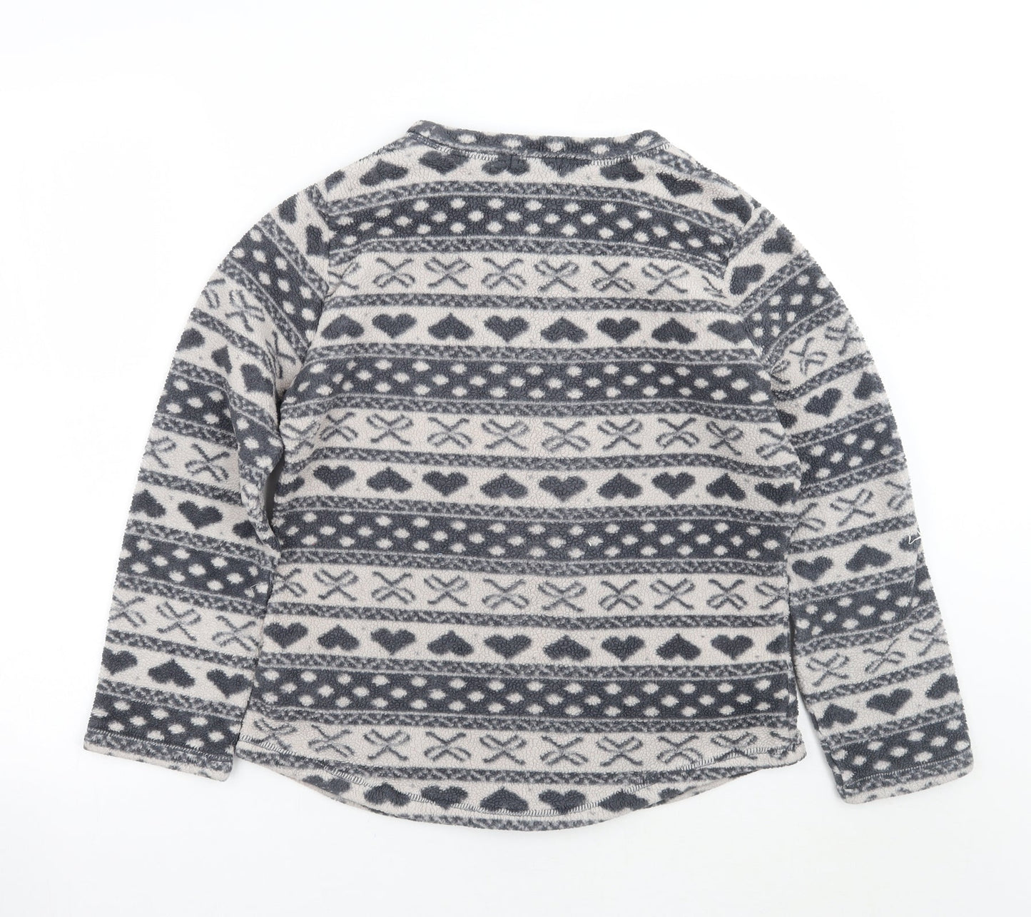 Primark Womens Grey Fair Isle  Pullover Jumper Size 12
