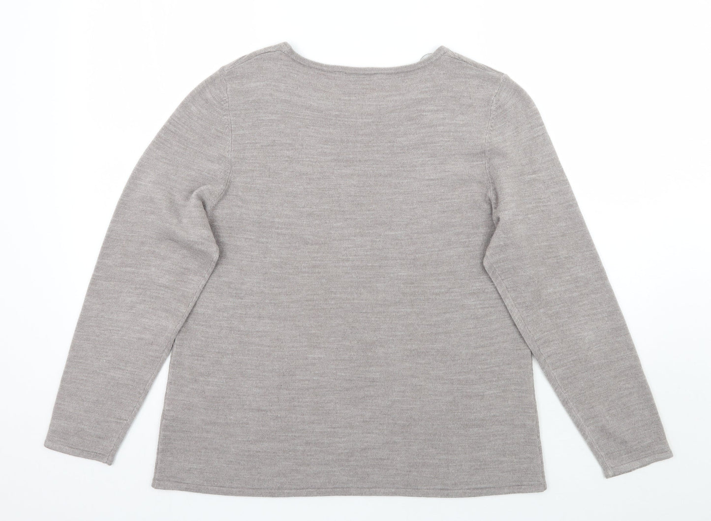 Bonnmarche Womens Grey   Pullover Jumper Size 16