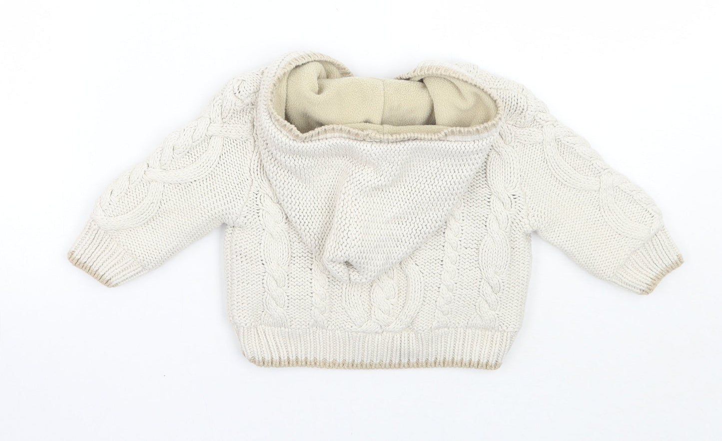 Mothercare Boys Beige   Jacket Coatigan Size 6-9 Months