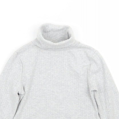 Marks & Spencer Girls Grey   Pullover Jumper Size 9-10 Years