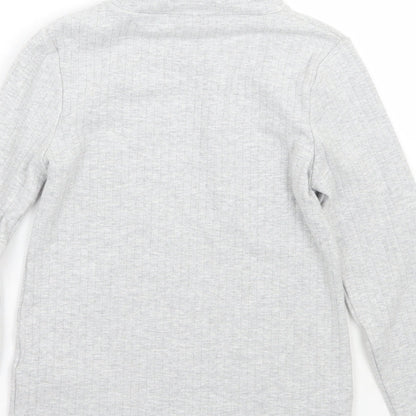 Marks & Spencer Girls Grey   Pullover Jumper Size 9-10 Years