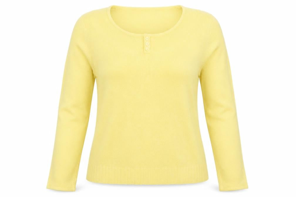 Klass Womens Yellow   Pullover Jumper Size M