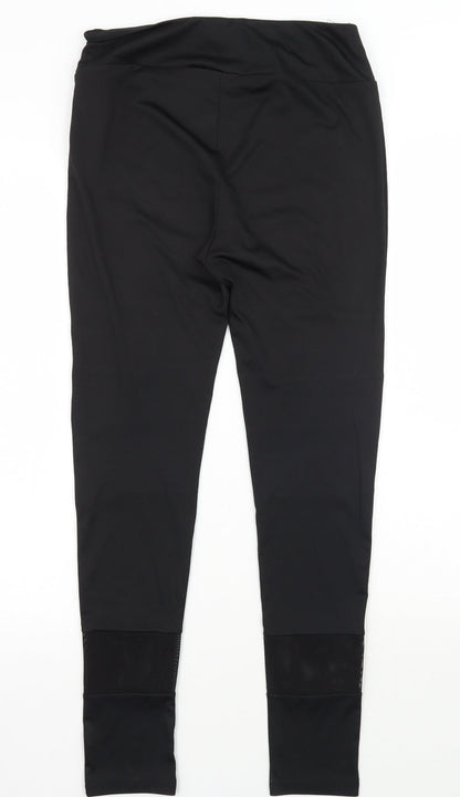 Back view of Missguided women’s black trousers, size UK 10, 26-inch leg