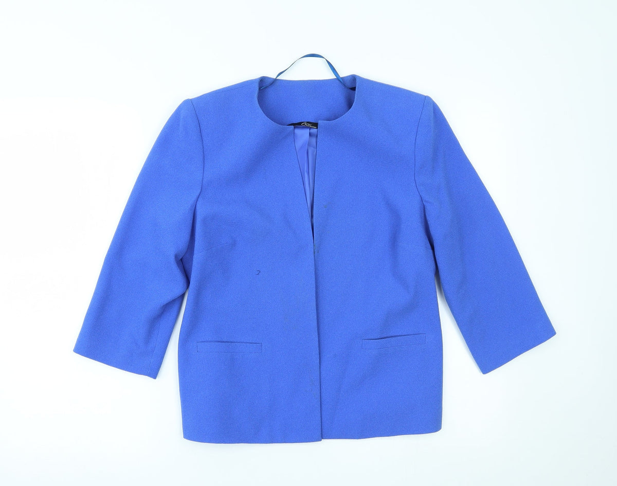 Bonmarché Womens Blue Jacket Blazer Size 10