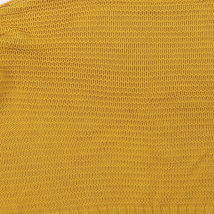 Preloved H&M Womens Yellow  Knit Pullover Sweatshirt Size M - Label