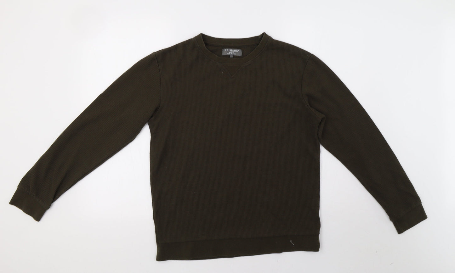 Primark Mens Green   Pullover Sweatshirt Size M