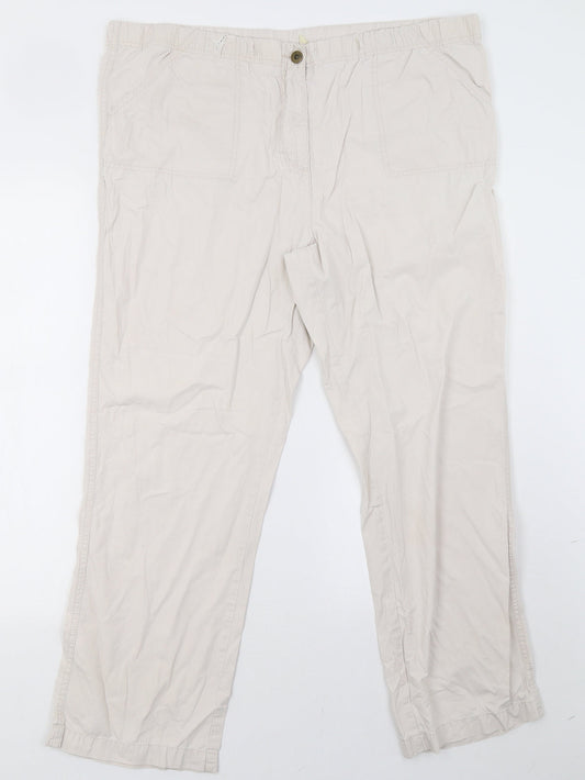 isabelle Womens White   Trousers  Size 16 L30 in
