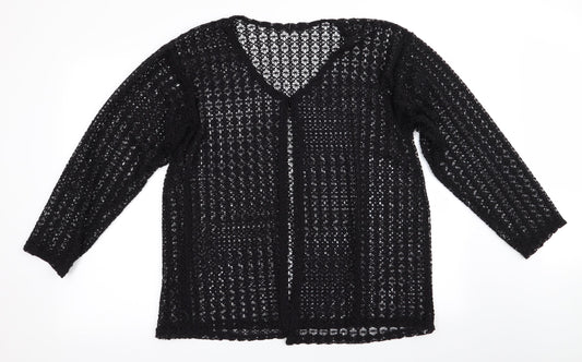 Preworn Womens Black   Cardigan Jumper