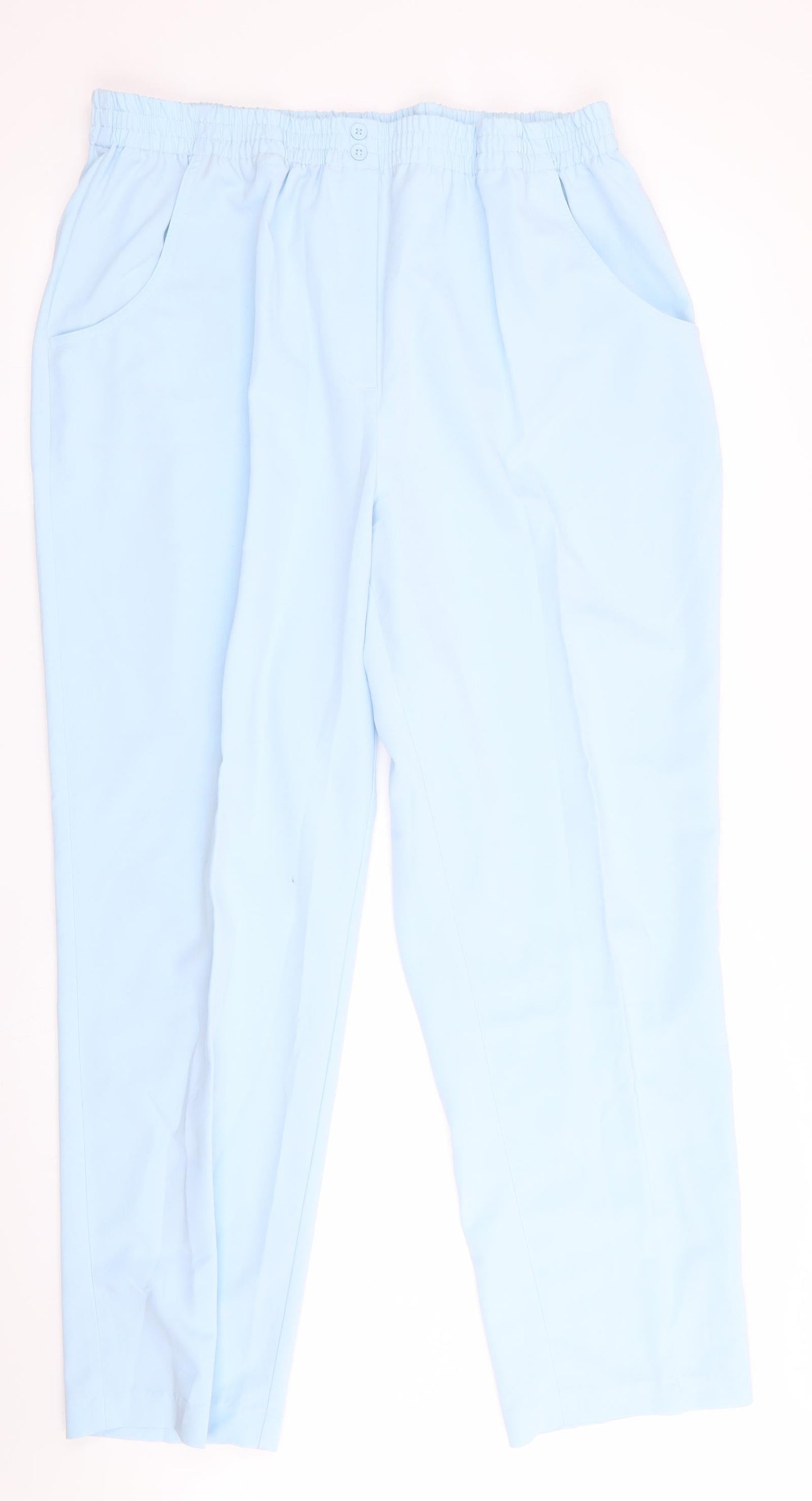 Ocealis Womens Blue   Trousers  Size 22 L29 in