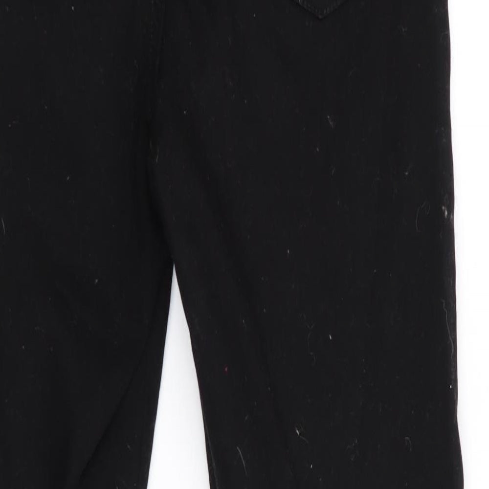 Denim Co Womens Black   Tapered Jeans Size 8 L25 in