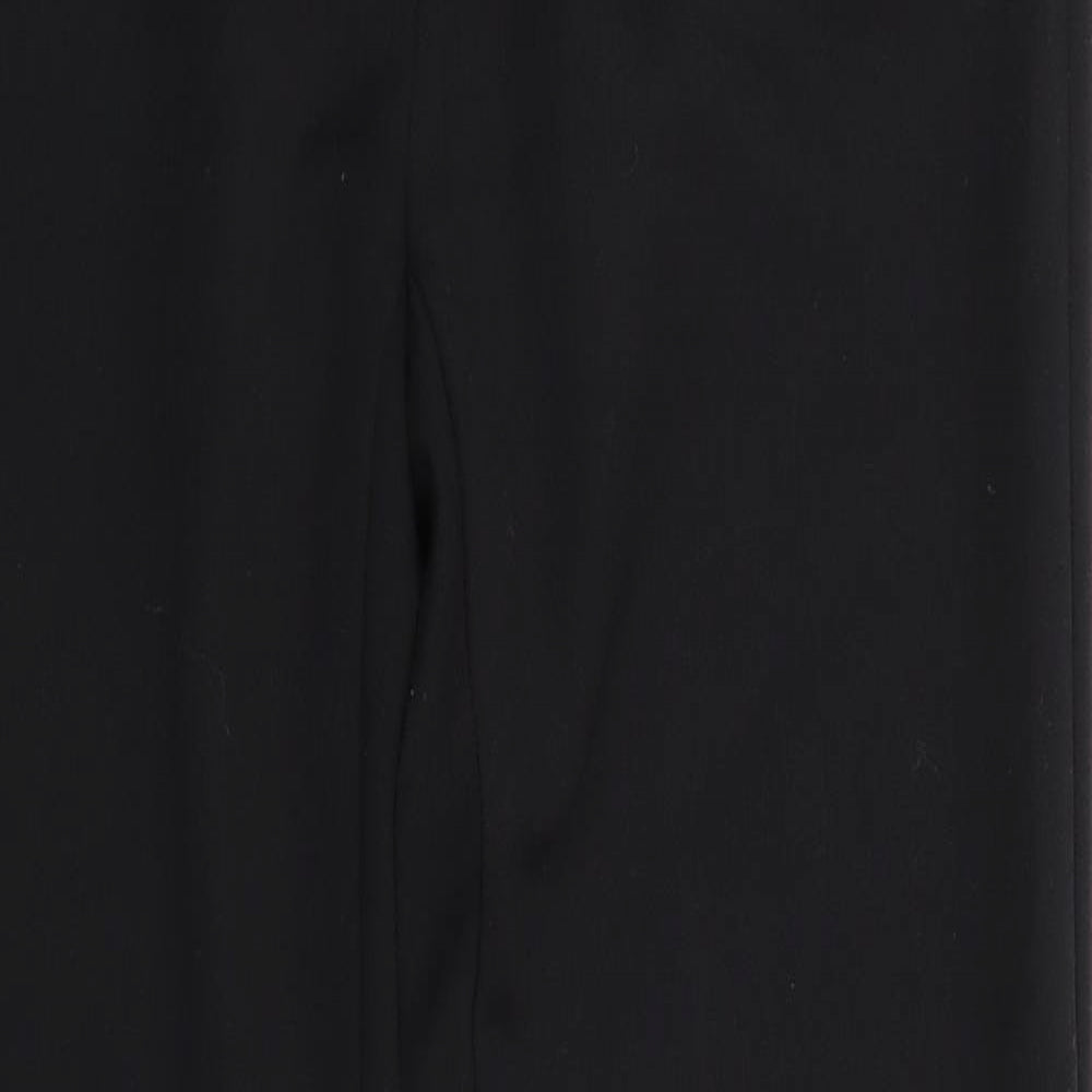 NAF NAF Womens Black   Trousers  Size 8 L28 in - Leather Trims