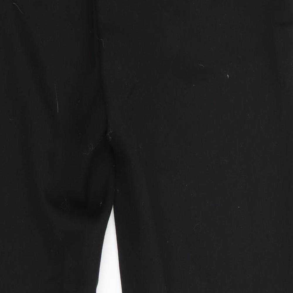 NAF NAF Womens Black   Trousers  Size 8 L28 in - Leather Trims