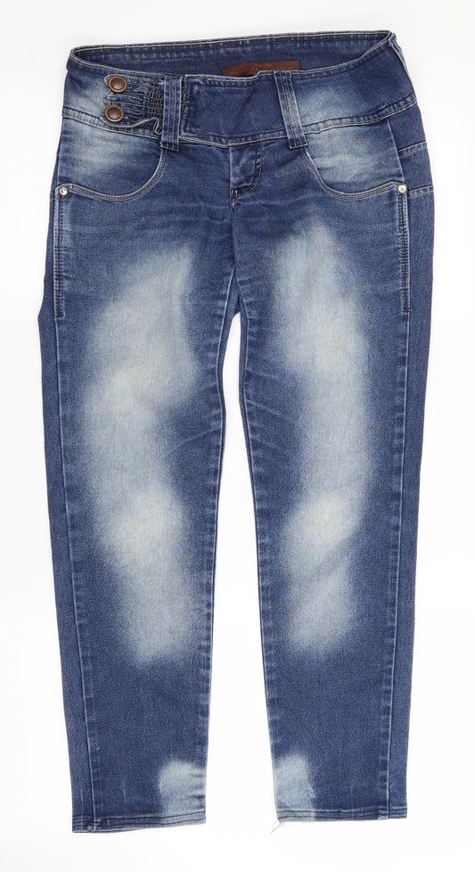 Handara Womens Blue   Straight Jeans Size 8 L28 in