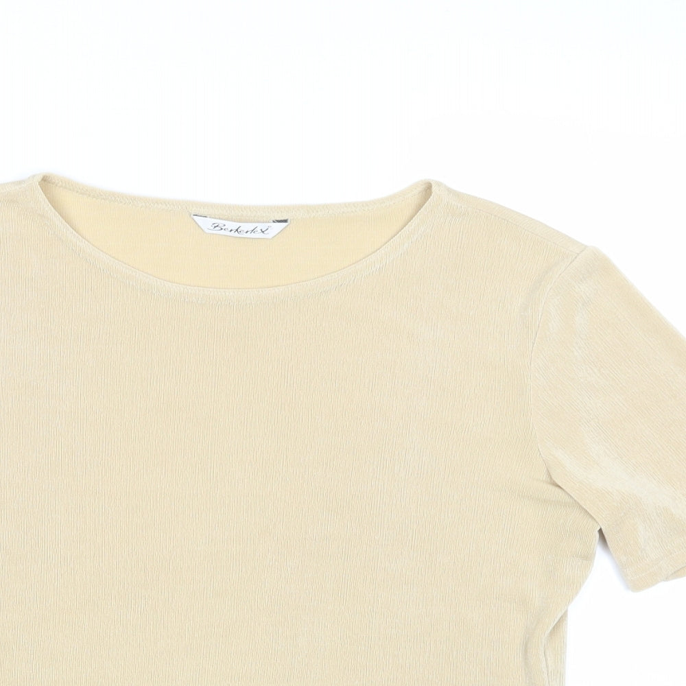Berkertex Womens Beige   Basic Blouse Size 14