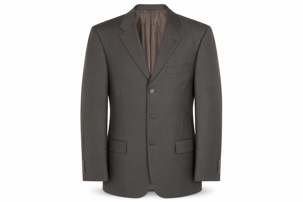 Concepts Mens Brown Striped  Jacket Blazer Size 40