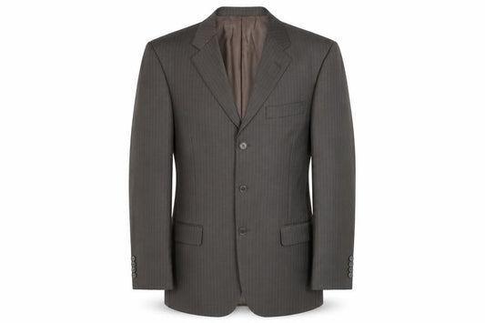Concepts Mens Brown Striped  Jacket Blazer Size 40