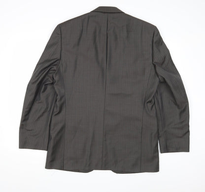 Concepts Mens Brown Striped  Jacket Blazer Size 40