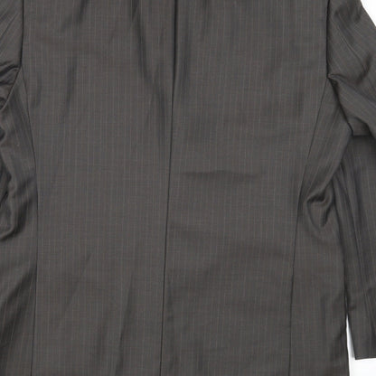 Concepts Mens Brown Striped  Jacket Blazer Size 40