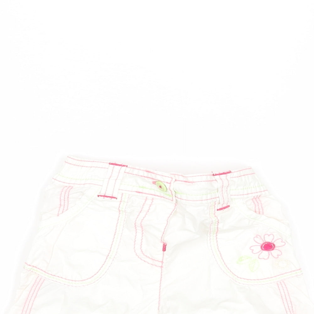 M&S Baby White   Cargo Trousers Size 3-6 Months
