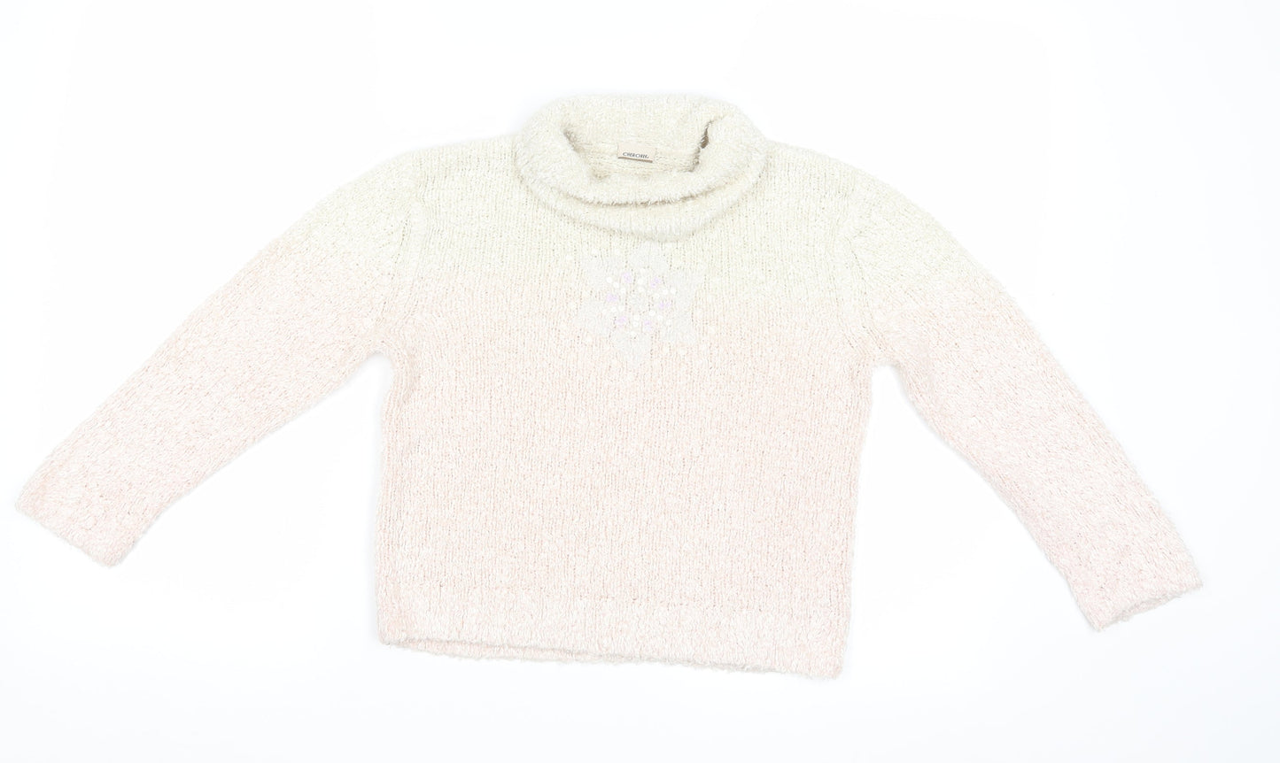 Cherkee Girls Pink   Pullover Jumper Size 5-6 Years  - Snowflake
