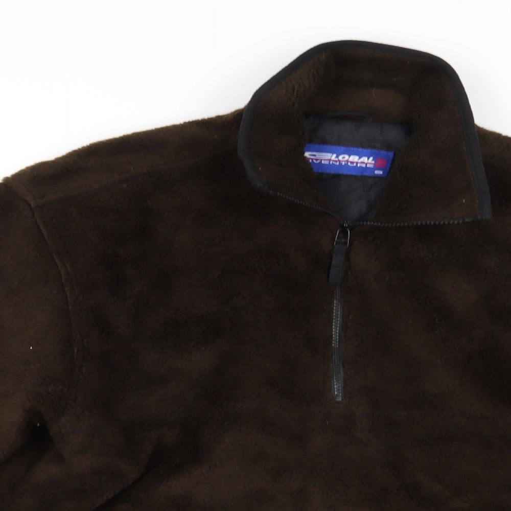 Global Adventure Mens Brown   Overcoat Coatigan Size S