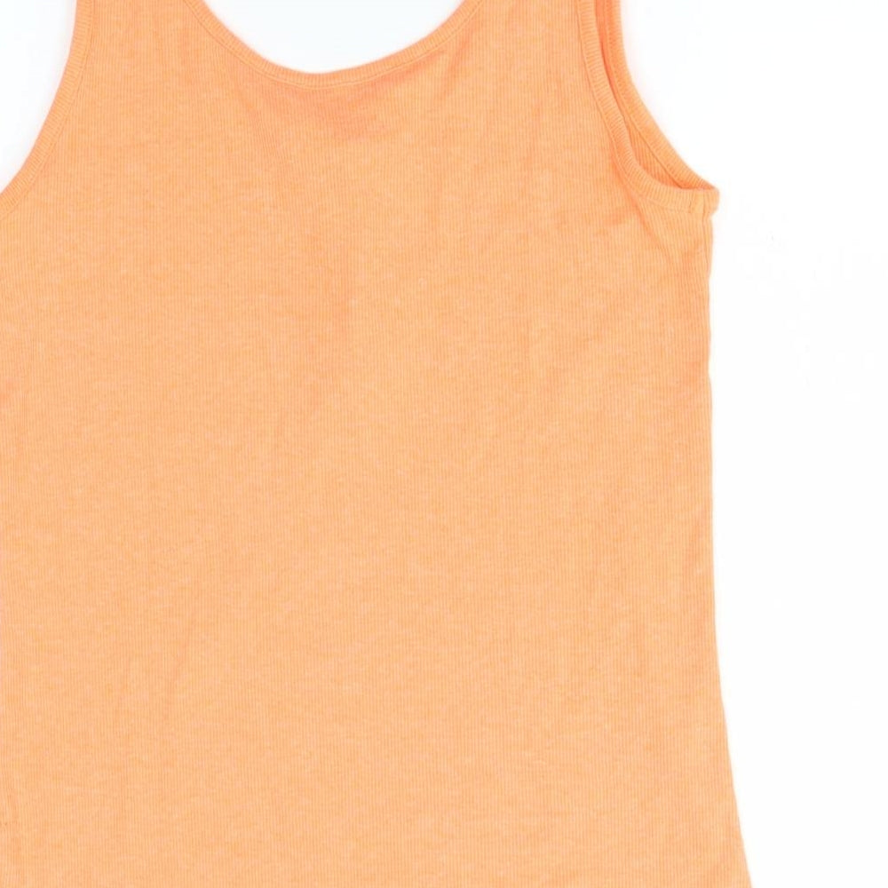 F&F Womens Orange   Basic Tank Size 12  - neon orange