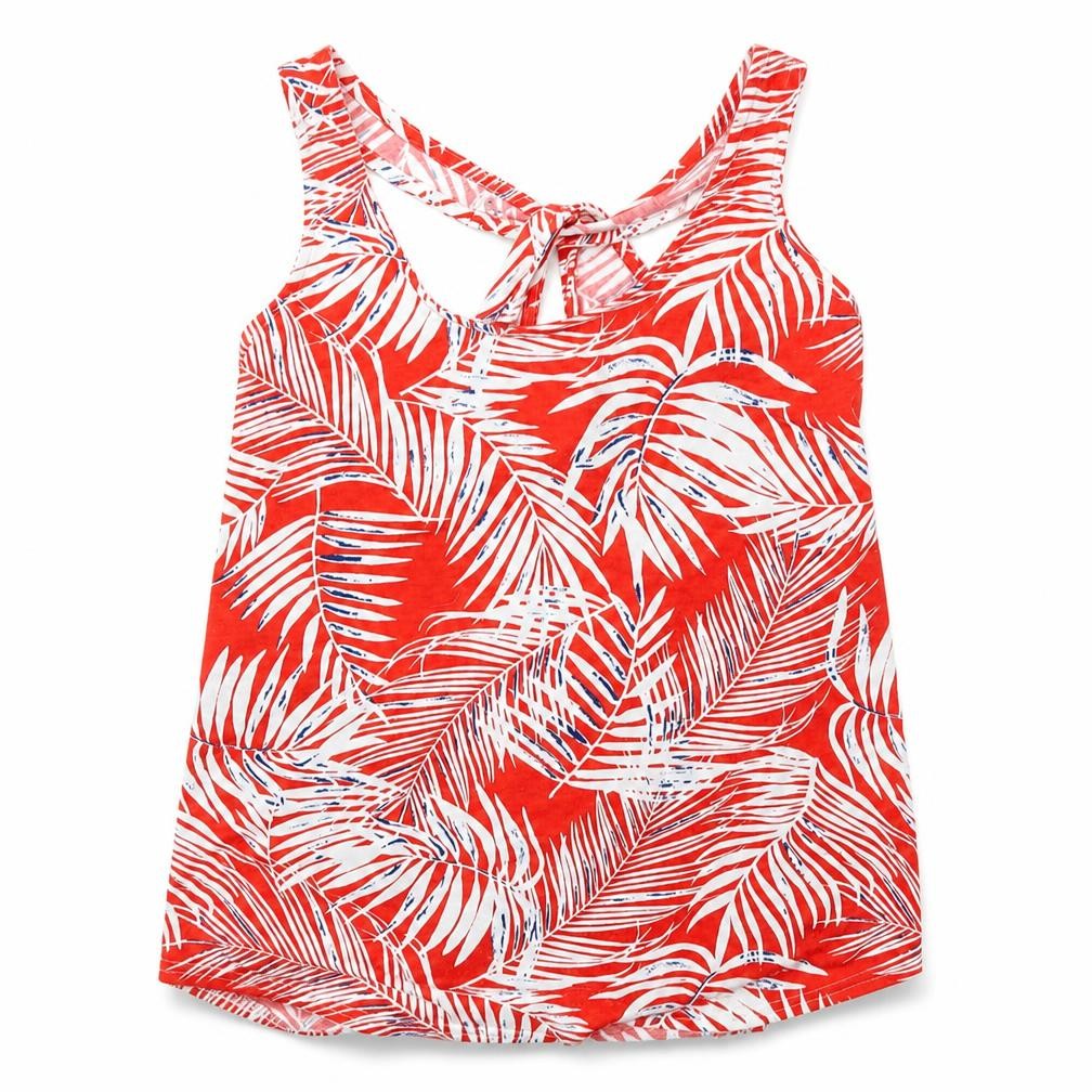 F&F Womens Red Floral  Basic Tank Size 12