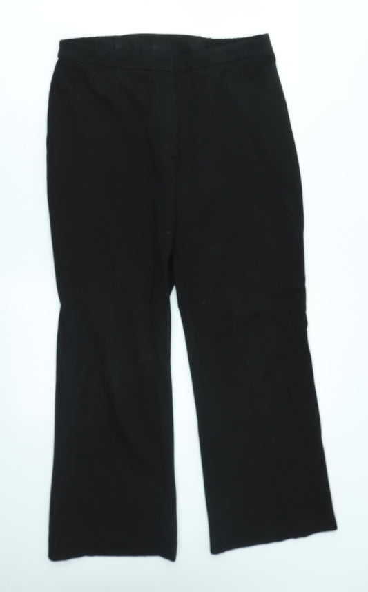 Preworn Womens Black   Trousers  Size 32 in L27 in