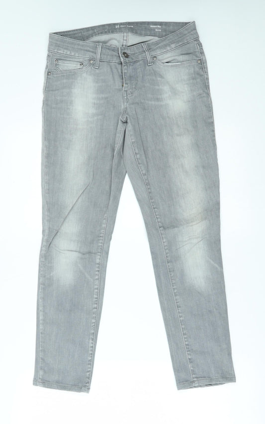 Preloved Levi Womens Grey   Skinny Jeans Size 26 in L26 in - modern rise - Front