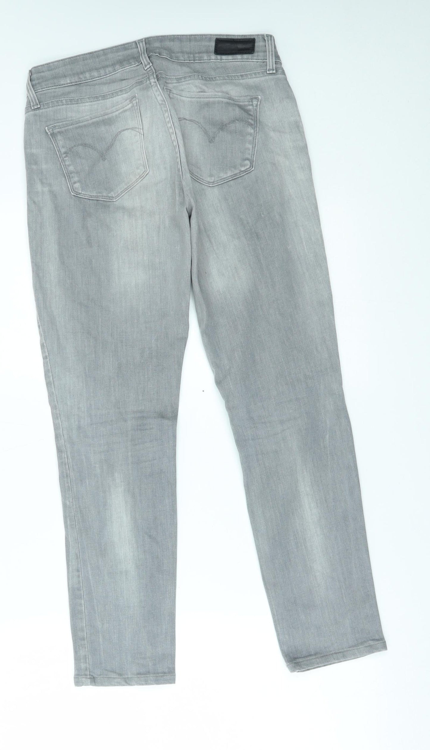 Levi Womens Grey   Skinny Jeans Size 26 in L26 in - modern rise