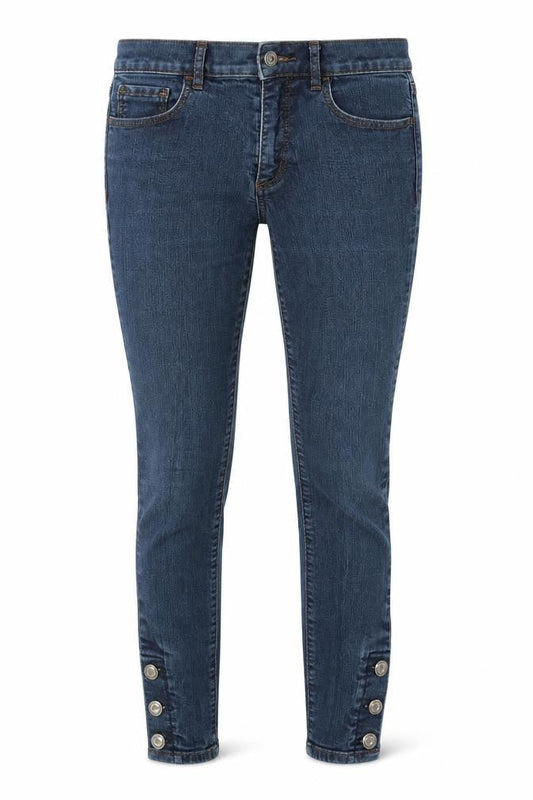 LOFT Womens Blue   Skinny Jeans Size 4 L24 in - buttons on legs