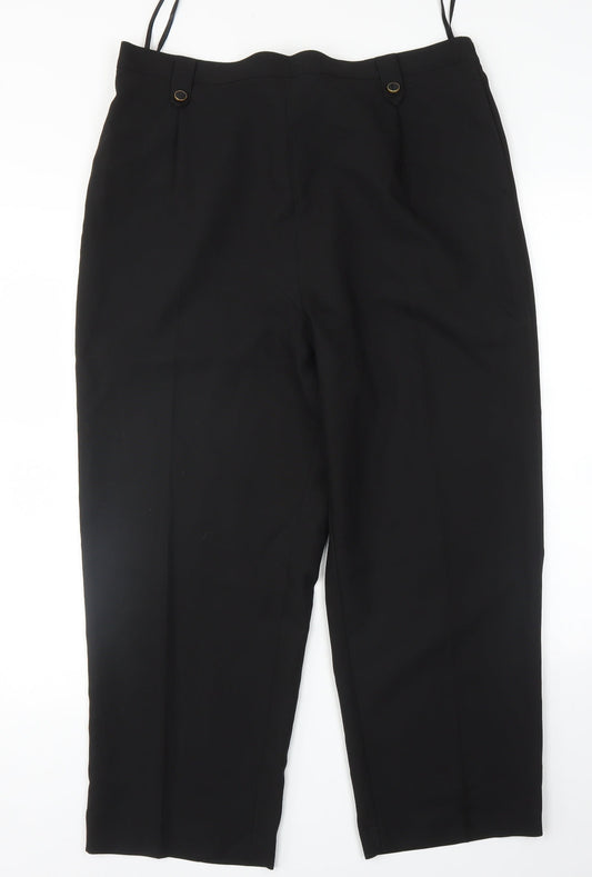 BM Womens Black   Rain Trousers Trousers Size 18 L25 in