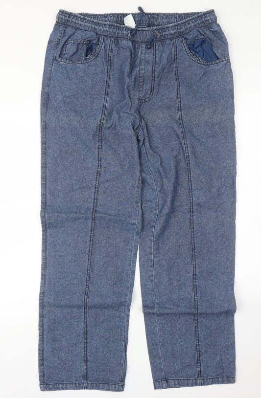Preworn Womens Blue   Straight Jeans Size M L30 in