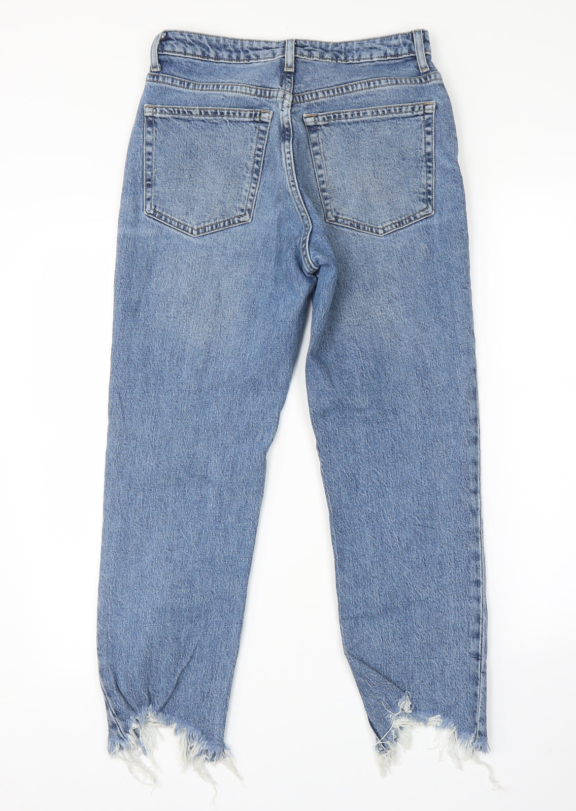 Topshop Womens Blue   Straight Jeans Size 28 in L26 in