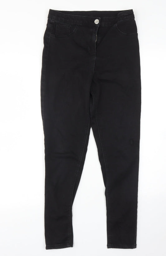 Matalan Girls Black   Skinny Jeans Size 13 Years