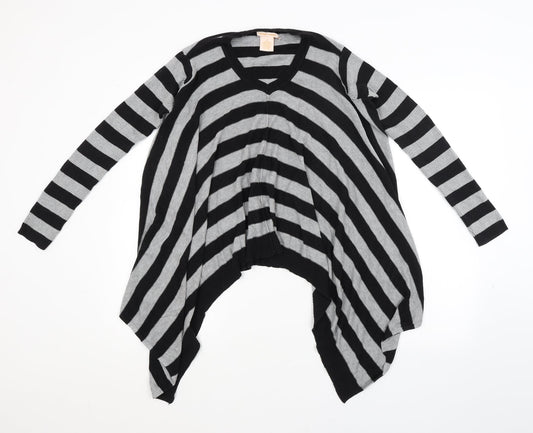 Sweet Romeo Womens Multicoloured Striped  Pullover Jumper Size S
