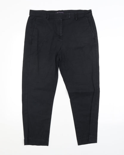 Marks & Spencer Womens Black   Trousers  Size 14 L24 in