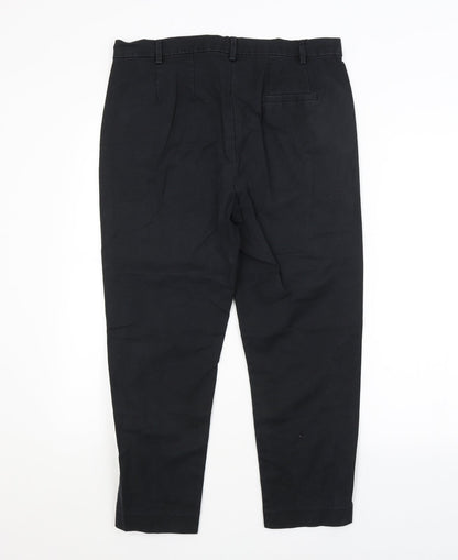 Marks & Spencer Womens Black   Trousers  Size 14 L24 in