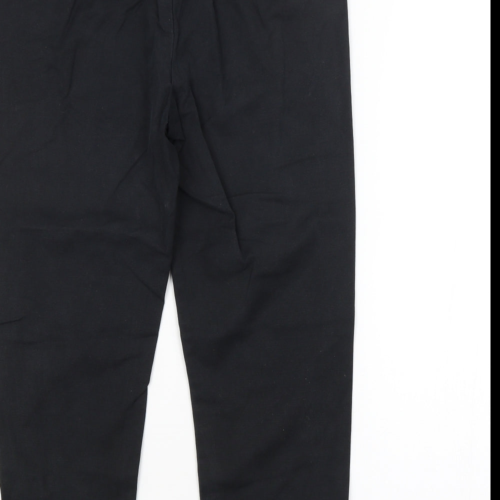 M&S Womens Black   Trousers  Size 14 L24 in