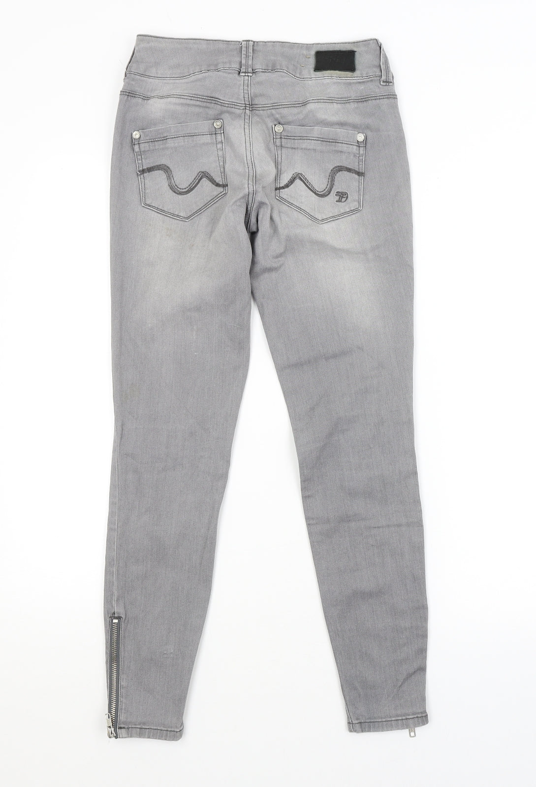 Preworn Womens Grey   Skinny Jeans Size 26 in L26 in