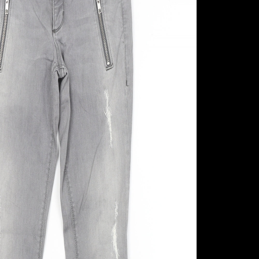 Preworn Womens Grey   Skinny Jeans Size 26 in L26 in