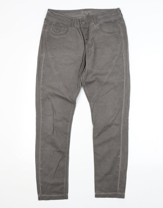 Preworn Womens Grey   Straight Jeans Size 6 L29 in
