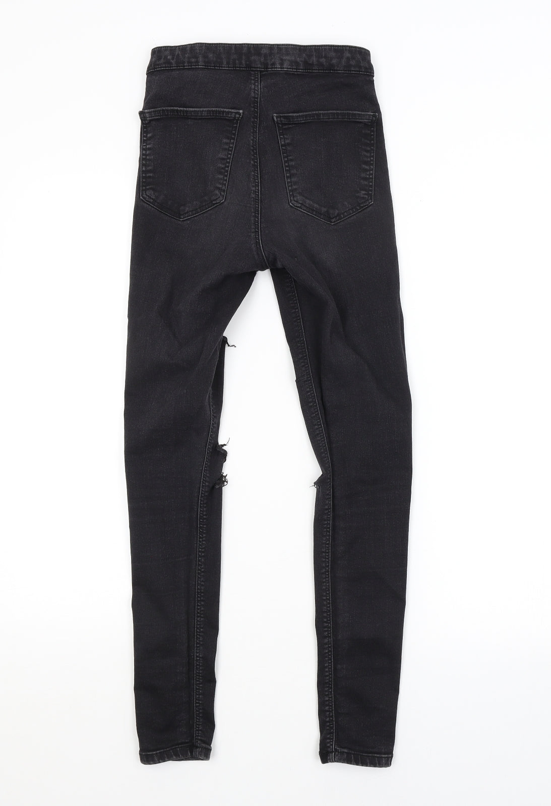 Topshop Womens Grey   Skinny Jeans Size 28 in L32 in
