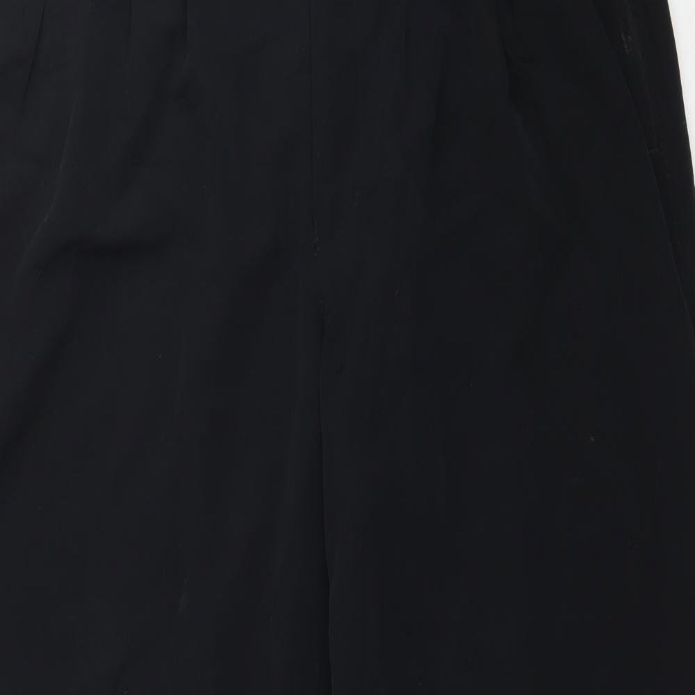 Uomo Womens Black   Trousers  Size L L32 in