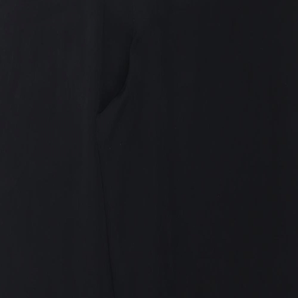 Uomo Womens Black   Trousers  Size L L32 in