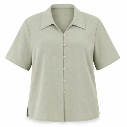 Sixth Sense Womens Beige   Basic Button-Up Size 20