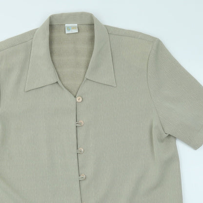 Sixth Sense Womens Beige   Basic Button-Up Size 20