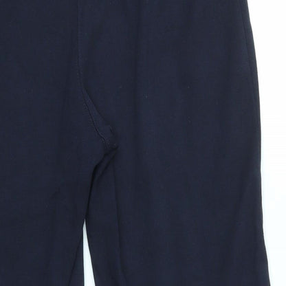 Brand and care label for Papaya women’s blue sweatpants, size UK 14, 21-inch leg