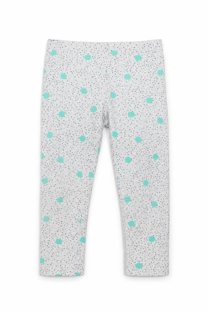 Mothercare Girls Grey Geometric  Capri Trousers Size 2-3 Years